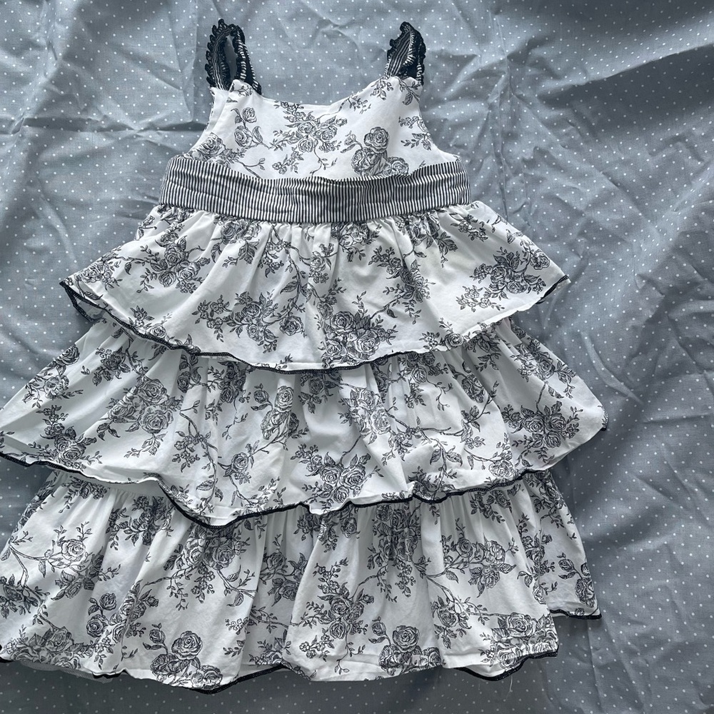Lydia Jane girls 4T Black and White Sundress